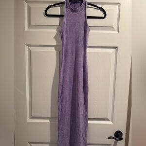 Purple long maxi dress